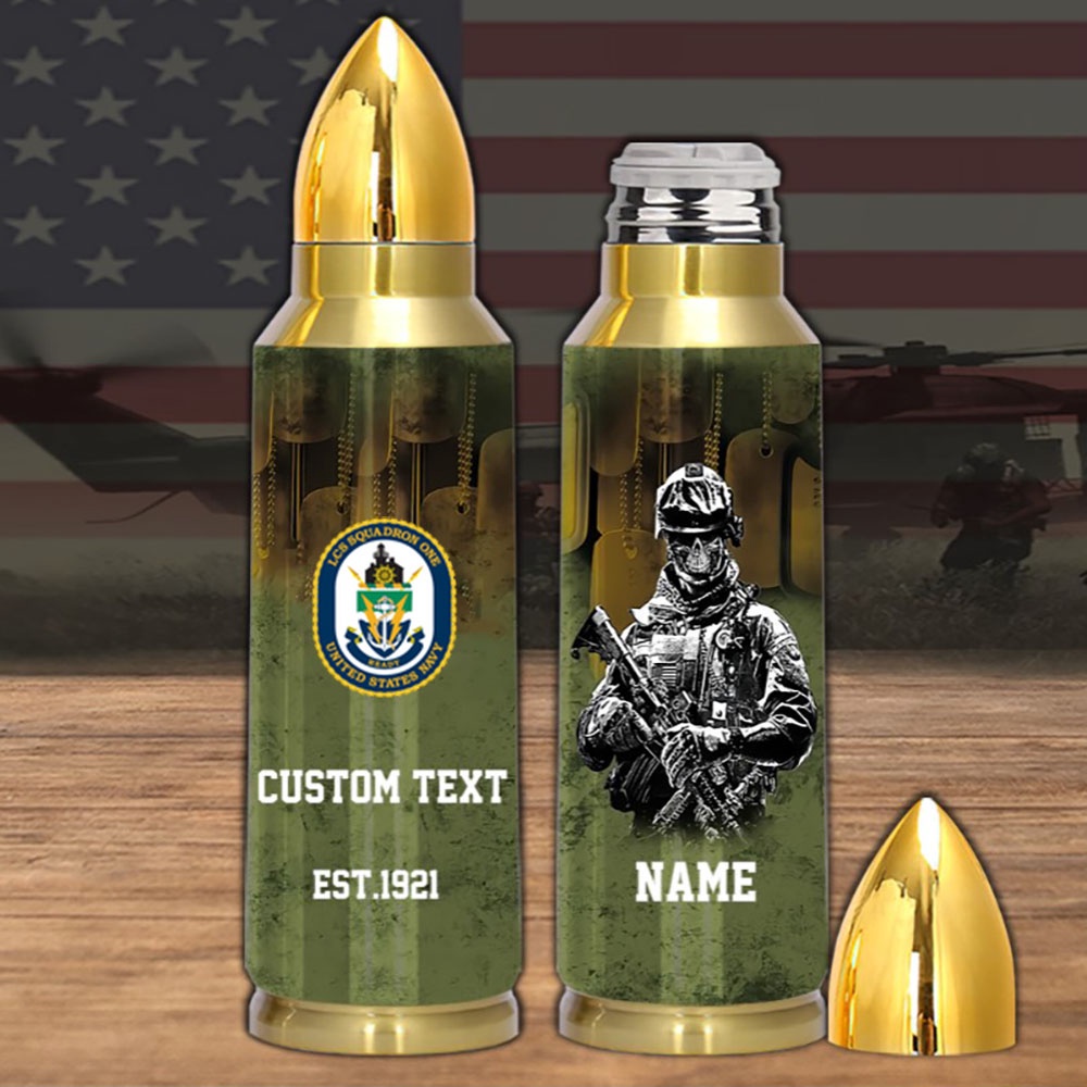 Veteran Us Navy Littoral Combat Ship Squadron Bullet Tumbler, Navy Tumbler, Bullet Tumbler, Military Tumbler