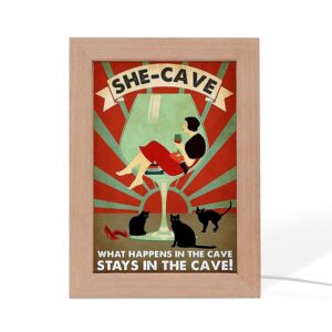 Wine Cat What Happens In The Cave Stays In The Cave Frame Lamp Picture Frame Light Frame Lamp Mother s Day Gifts 2 uh3eu2.jpg