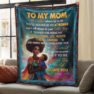 Woman Thanks For Being My Hero Listener Life Mentor Blanket From Son Blankets For Mothers Day 1 gkjmgv.jpg