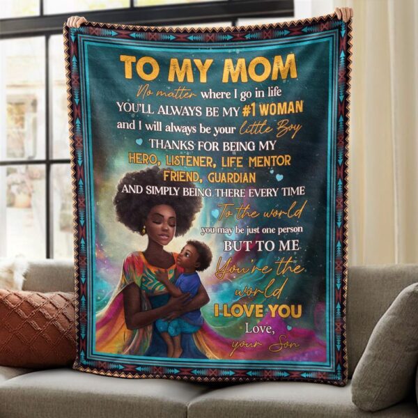 Woman Thanks For Being My Hero Listener Life Mentor Blanket From Son, Blankets For Mothers Day