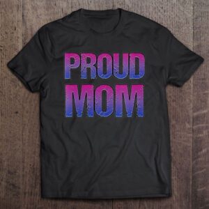 Womens Distressed Bisexual Proud Mom Mother’s Day…