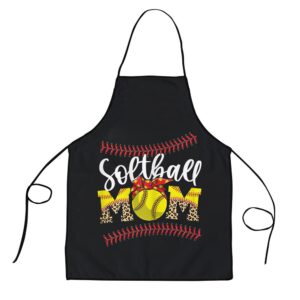 Womens Funny Softball Mom Mothers Day Leopard…