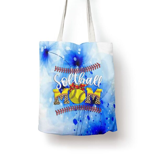 Womens Funny Softball Mom Mothers Day Leopard Baseball Stiches Tote Bag, Mom Tote Bag, Tote Bags For Moms, Gift Tote Bags