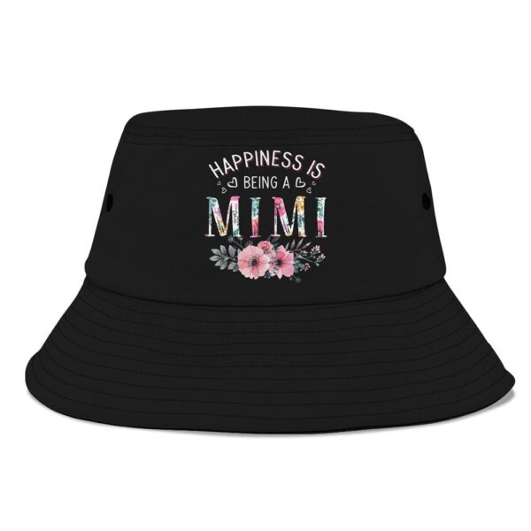 Womens Happiness Is Being A Mimi Announcement Mothers Day Bucket Hat, Mother Day Hat, Mother’s Day Gifts