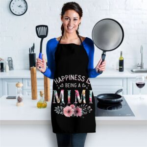 Womens Happiness is being a Mimi Announcement Mothers Day Apron Aprons For Mother s Day Mother s Day Gifts 2 wxaxvu.jpg
