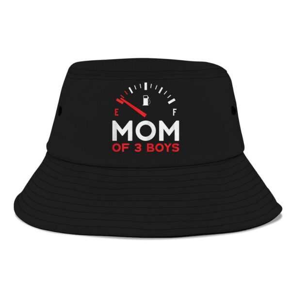 Womens Mother Of 3 Boys Mothers Day Mom Bucket Hat, Mother Day Hat, Mother’s Day Gifts