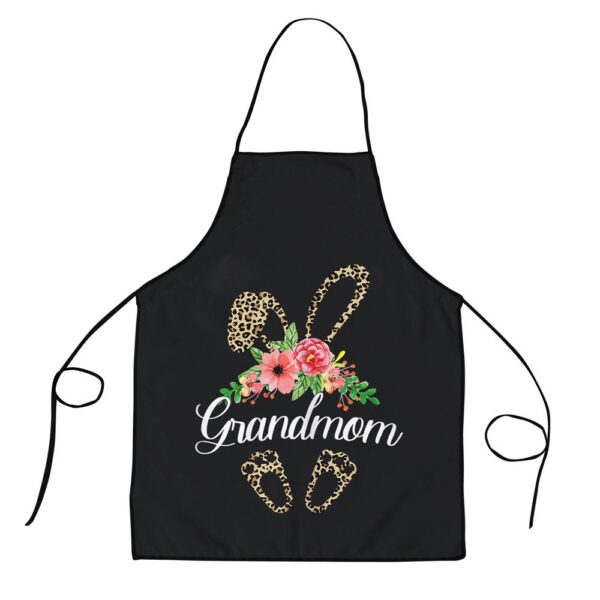 Womens Mothers Day Easter Gifts Flower Grandmom Leopard Bunny Apron, Aprons For Mother’s Day, Mother’s Day Gifts