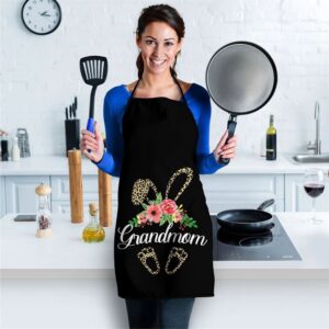Womens Mothers Day Easter Gifts Flower Grandmom Leopard Bunny Apron Aprons For Mother s Day Mother s Day Gifts 2 bne8g6.jpg