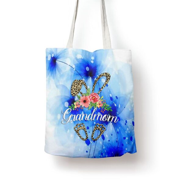 Womens Mothers Day Easter Gifts Flower Grandmom Leopard Bunny Tote Bag, Mom Tote Bag, Tote Bags For Moms, Gift Tote Bags