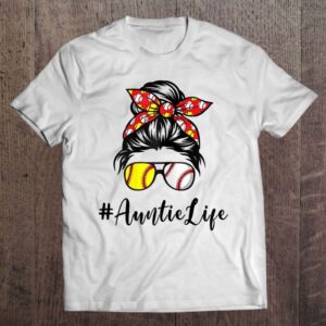 Womens My Auntie Life Softball Baseball Mothers…