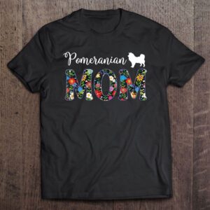 Womens Pomeranian Mom Tee Shirt For Women…