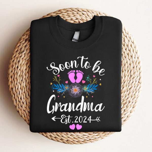 Womens Soon To Be Grandma 2024 Mothers Day Sweatshirt, Mother Sweatshirt, Sweatshirt For Mom, Mum Sweatshirt
