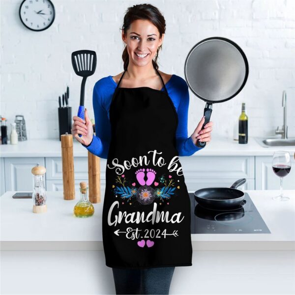Womens Soon to be Grandma 2024 Mothers Day Apron, Aprons For Mother’s Day, Mother’s Day Gifts