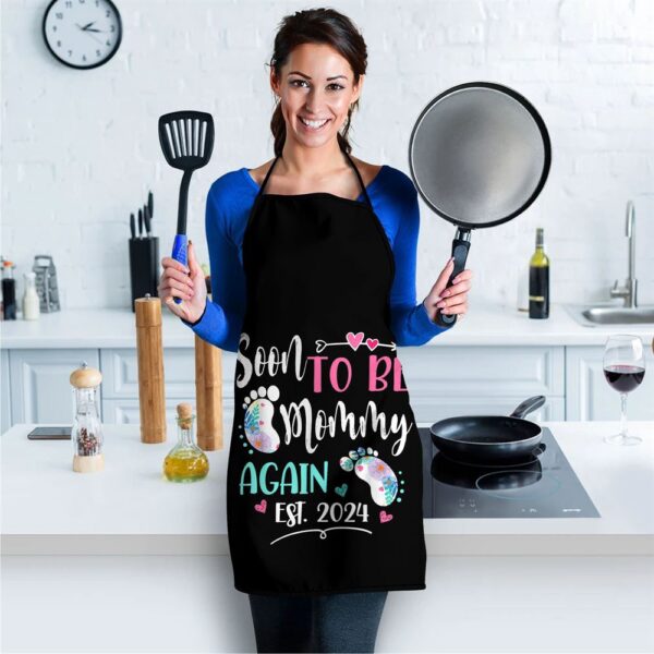 Womens Soon to be Mommy Again 2024 Mothers Day Apron, Aprons For Mother’s Day, Mother’s Day Gifts