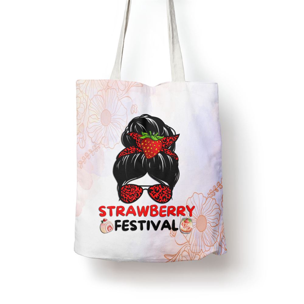 Womens Strawberry Festival Fruit Lover Mom Girl Cute Gifts Tote Bag, Mom Tote Bag, Tote Bags For Moms, Mother’s Day Gifts