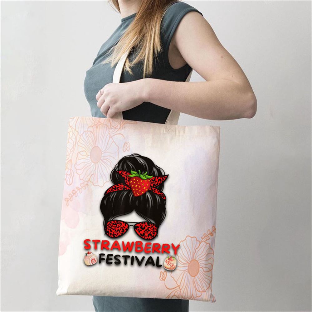 Womens Strawberry Festival Fruit Lover Mom Girl Cute Gifts Tote Bag, Mom Tote Bag, Tote Bags For Moms, Mother’s Day Gifts