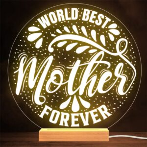 Worlds Best Mother Mother’s Day Round Gift…