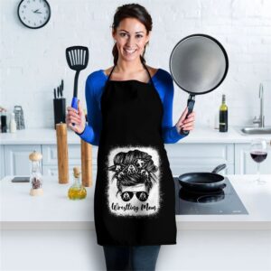 Wrestling Mom shirt Messy Bun Wrestle Wrestler Mothers Day Apron Aprons For Mother s Day Mother s Day Gifts 2 h1gule.jpg