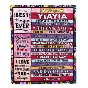 Yiayia Blanket From Granddaughter Grandson Thank You For The Love Mother Day Blanket Personalized Blanket For Mom 1 y4iscd.jpg