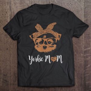 Yorkie Mom Leopard Print Dog Lovers Mother…