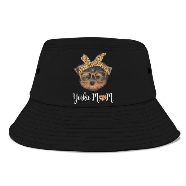 Yorkie Mom Yorkshire Leopard Dog Lovers Mothers Day 2024 Bucket Hat, Mother Day Hat, Mother’s Day Gifts