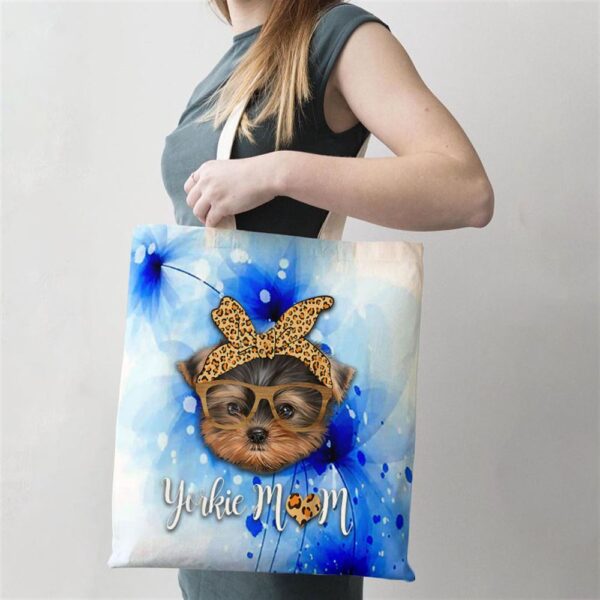 Yorkie Mom Yorkshire Leopard Dog Lovers Mothers Day 2024 Tote Bag, Mom Tote Bag, Tote Bags For Moms, Gift Tote Bags