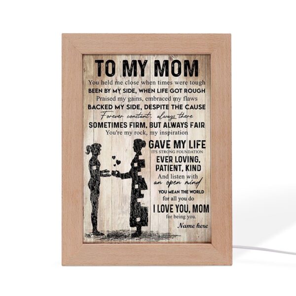 You Held Me From Daughter Frame Lamp, Picture Frame Light, Frame Lamp, Mother’s Day Gifts
