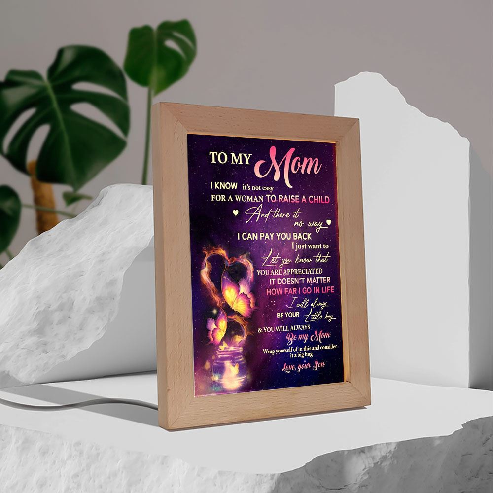 You’Ll Always Be My Mom Frame Lamp, Picture Frame Light, Frame Lamp, Mother’s Day Gifts