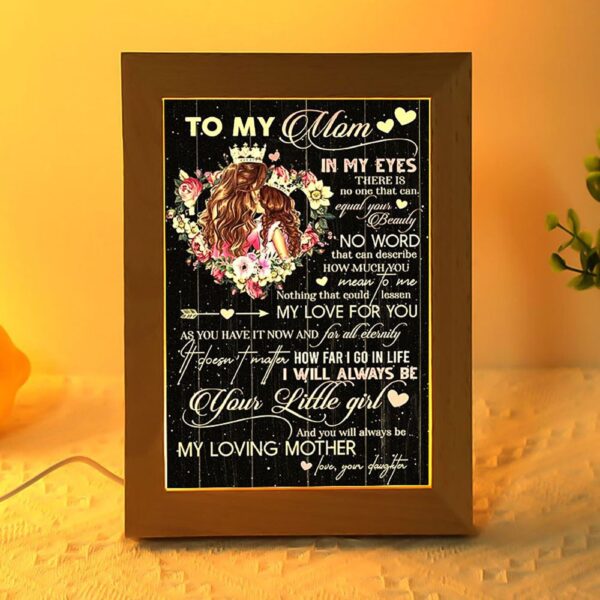 You Will Always Be My Loving Mother Mother’s Day Frame Lamp, Picture Frame Light, Frame Lamp, Mother’s Day Gifts