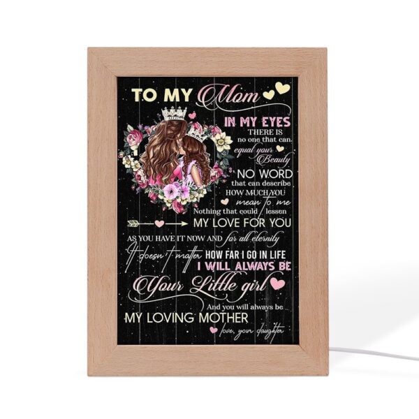You Will Always Be My Loving Mother Mother’s Day Frame Lamp, Picture Frame Light, Frame Lamp, Mother’s Day Gifts