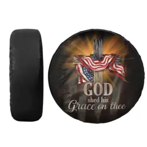 God Shed His Grace On Thee Wheel Cover Waterproof Spare Tire Cover (3)
