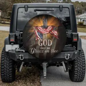 God Shed His Grace On Thee Wheel Cover Waterproof Spare Tire Cover