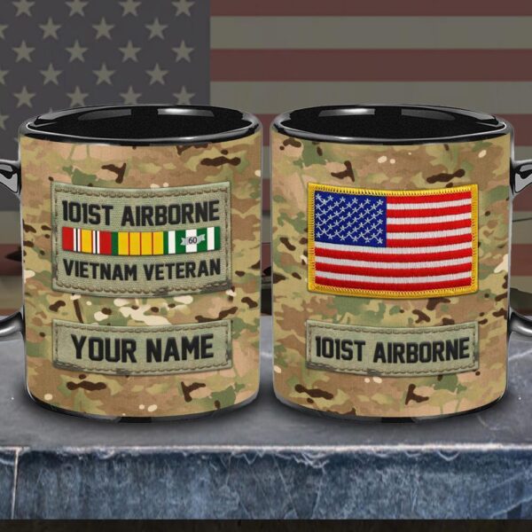 101st Airborne Division Vietnam Veteran Mug, Military Veteran Custom Your Mug, Veteran Coffee Mugs, Military Mug