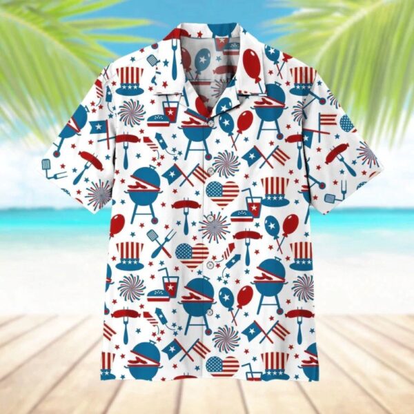 4Th July Party Memorial Day Trendy Hawaiian Shirt For, 4th Of July Hawaiian Shirt, 4th Of July Shirt