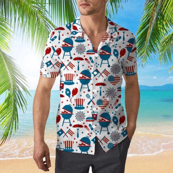 4Th July Party Memorial Day Trendy Hawaiian Shirt For, 4th Of July Hawaiian Shirt, 4th Of July Shirt