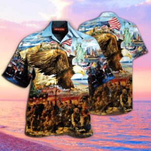4Th Of July Freedom Isn’t Free Eagle American Independence Day Hawaiian Shirt, 4th Of July Hawaiian Shirt, 4th Of July Shirt