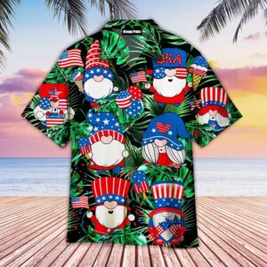 4Th Of July Happy Independence Day Gnomes Dancing Hawaiian Shirt, 4th Of July Hawaiian Shirt, 4th Of July Shirt