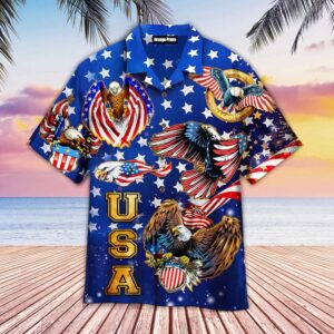 4Th Of July Independence Day Eagles Hawaiian…