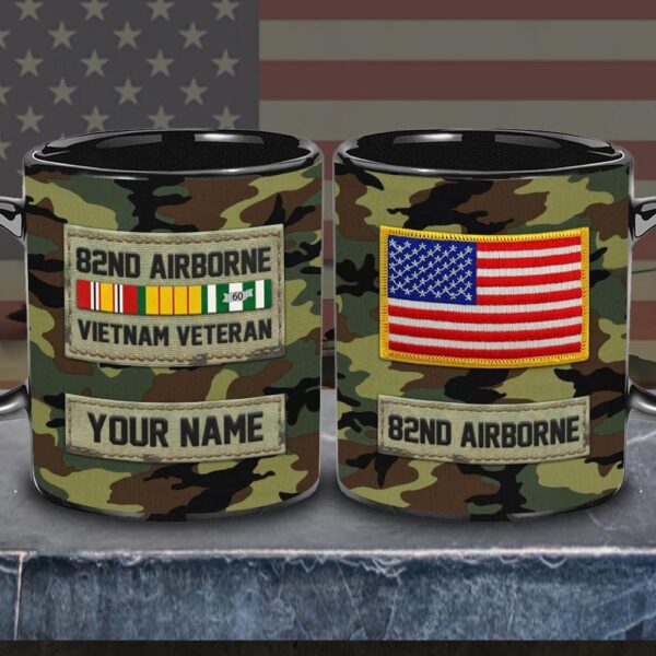 82nd Airborne Vietnam Veteran Mug, Military Veteran Custom Your Mug, Veteran Coffee Mugs, Military Mug