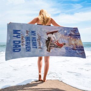 A Big Piece Of My Heart Live In Heaven Fisherman Beach Towel Christian Beach Towel Summer Towels 2 inwoup.jpg