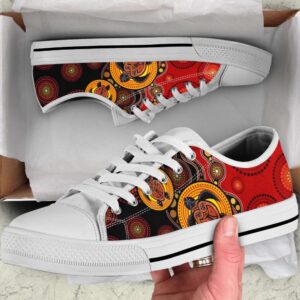 Aboriginal shoes turtles colourful painting art Low Top Shoes Low Tops Low Top Sneakers 1 cmj0vc.jpg