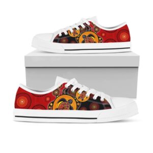Aboriginal shoes turtles colourful painting art Low Top Shoes Low Tops Low Top Sneakers 2 wlfalx.jpg