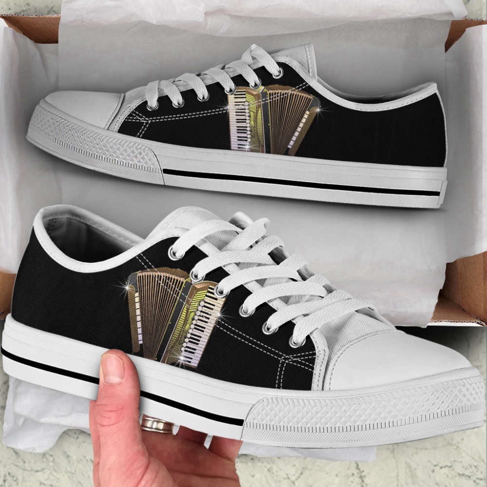 Accordion Low Top Canvas Shoes, Low Top Designer Shoes, Low Top Sneakers