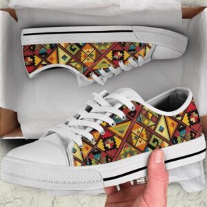 African Pattern Low Top Shoes Sneaker, Low…