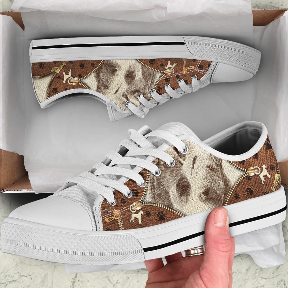 Airedale Terrier Low Top Shoes, Low Top Sneaker, Designer Low Top Shoes, Low Top Sneakers