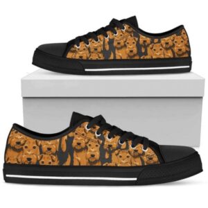 Airedale Terrier Low Top Shoes Sneaker, Designer…