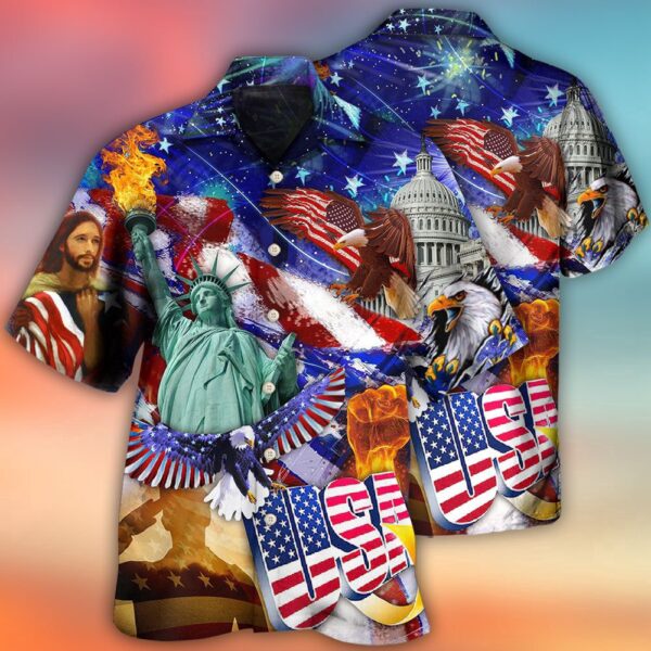 America Independence Day Hawaiian Shirt, 4th Of July Hawaiian Shirt, 4th Of July Shirt