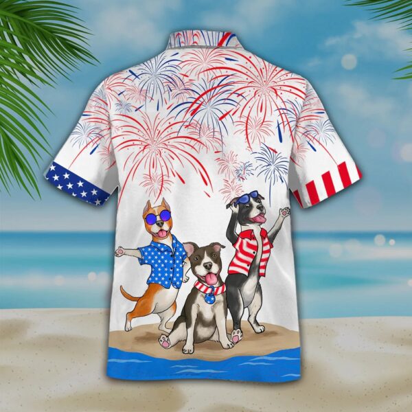 American Staffordshire Terrier Shirts, Independence Day Is Coming, 4th Of July Hawaiian Shirt, 4th Of July Shirt