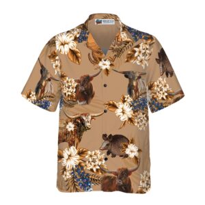 Armadillo And Longhorn Texas Hawaiian Shirt Texas Hawaii Shirt Texas Shirt 3 adr9ry.jpg