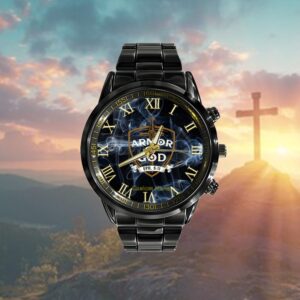 Armor Of God Jesus Christ Believer Bible Christian Faith Watch, Christian Watch, Religious Watches, Jesus Watch